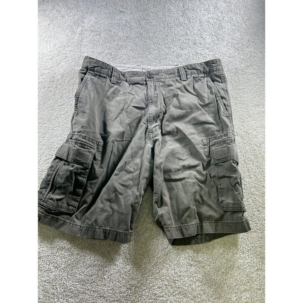 Dockers Men's Cargo Shorts Olive Green 36 Cotton‎ Casual Pockets
